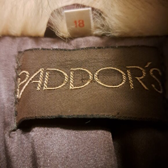 VINTAGE PADDOR'S COYOTE COAT SZ18 - Picture 3 of 9